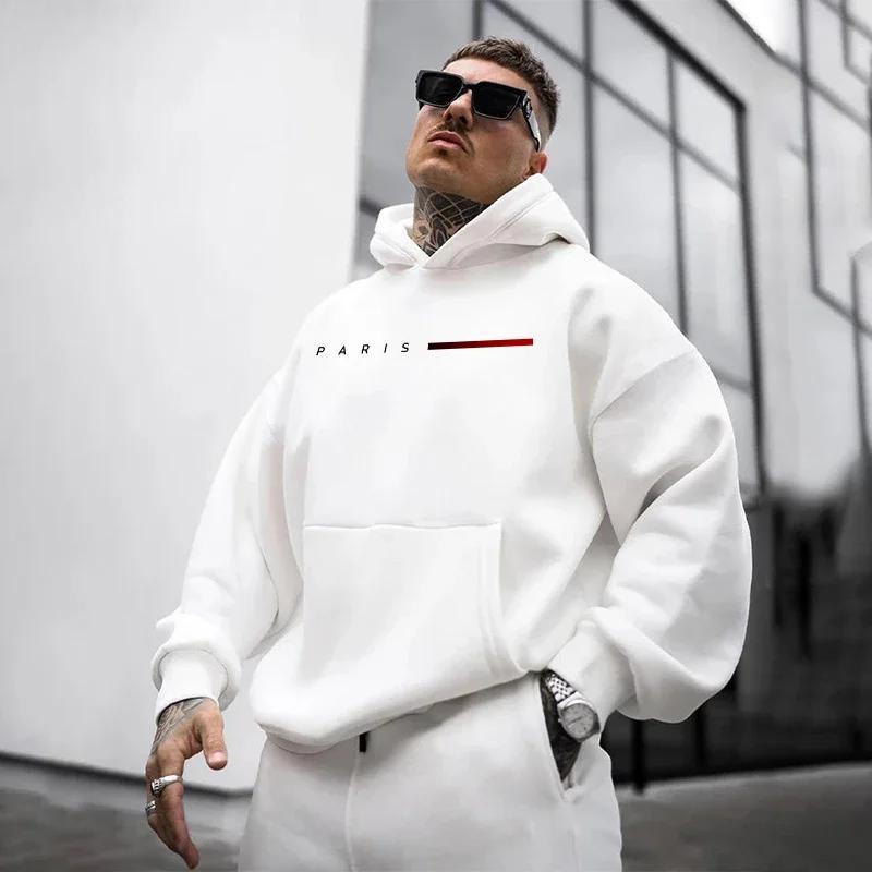 Paris pulls à capuche de mode pour hommes toutes saisons quotidien décontracté sport sweats à capuch