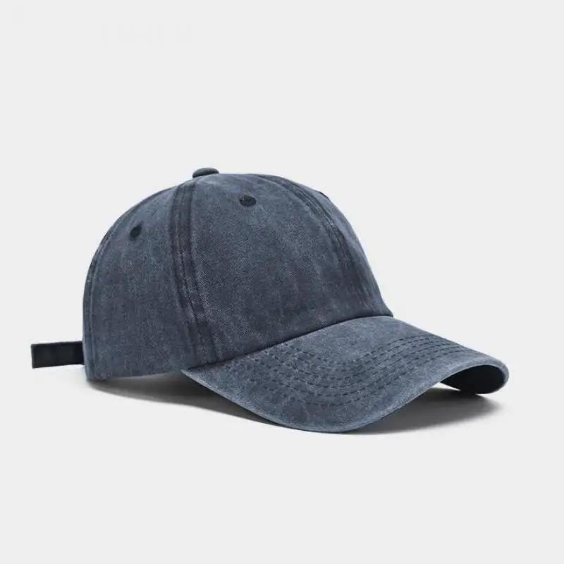 Casquette de Baseball en coton délavé pour hommes et femmes, chapeau à rabat Vintage Hip Hop, couleu