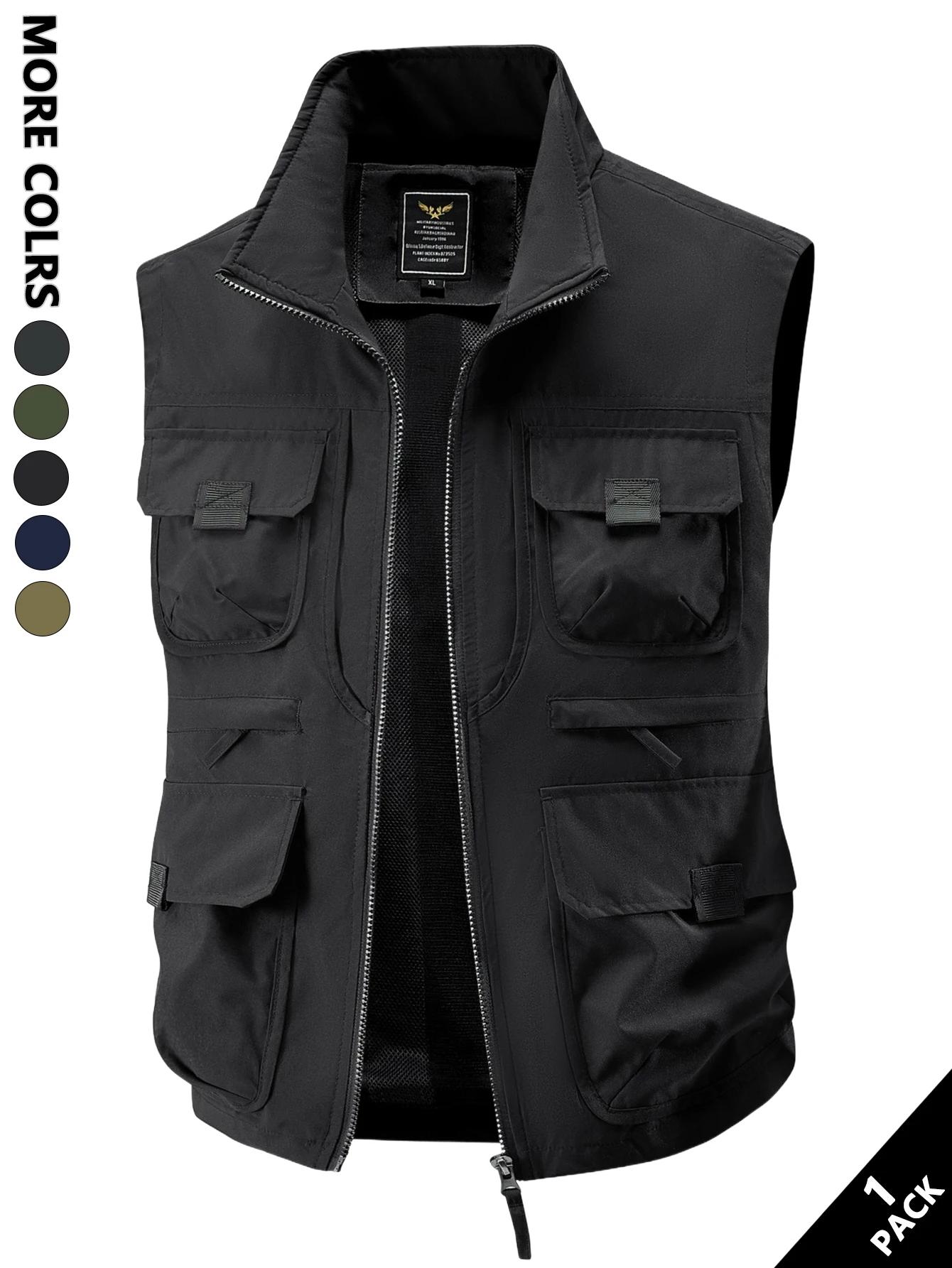 Gilet de travail décontracté pour hommes, coupe-vent et anti-chaleur, adapté aux déplacements quotid