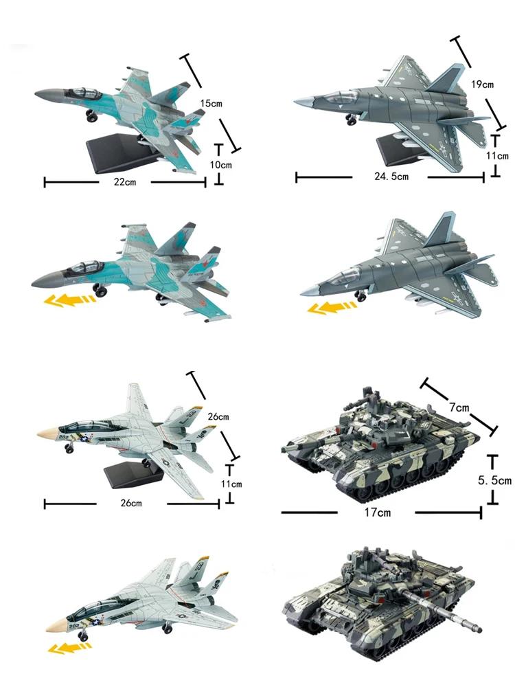 Bloc de construction modèle militaire à monter soi-même, jouet F14 Tomcat J-35 furtif Su35s, chasseu
