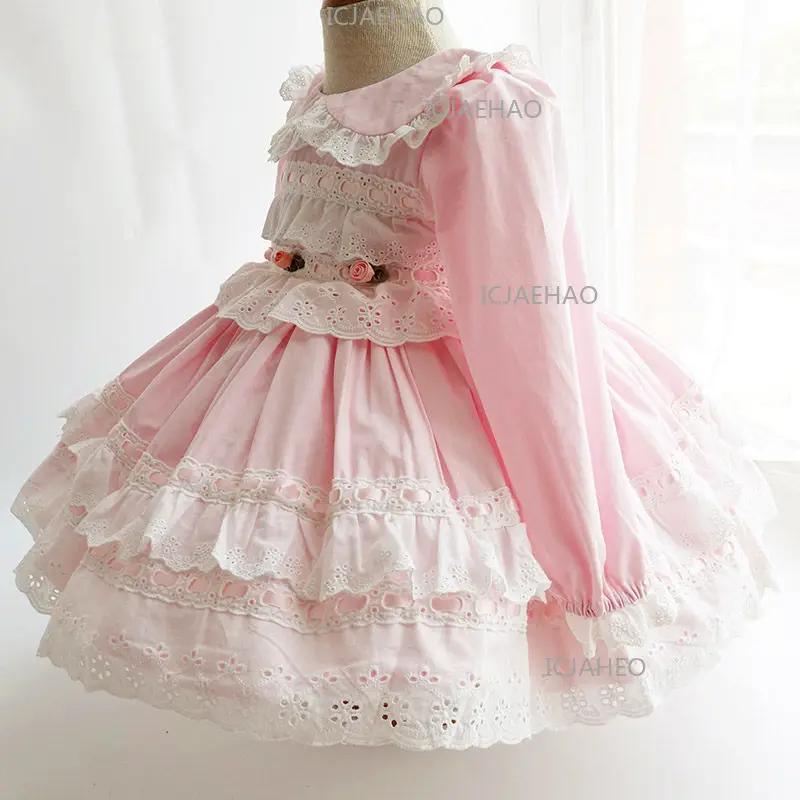 Robe Lolita de printemps pour fille, tenue de princesse espagnole pour anniversaire de bébé, robe de