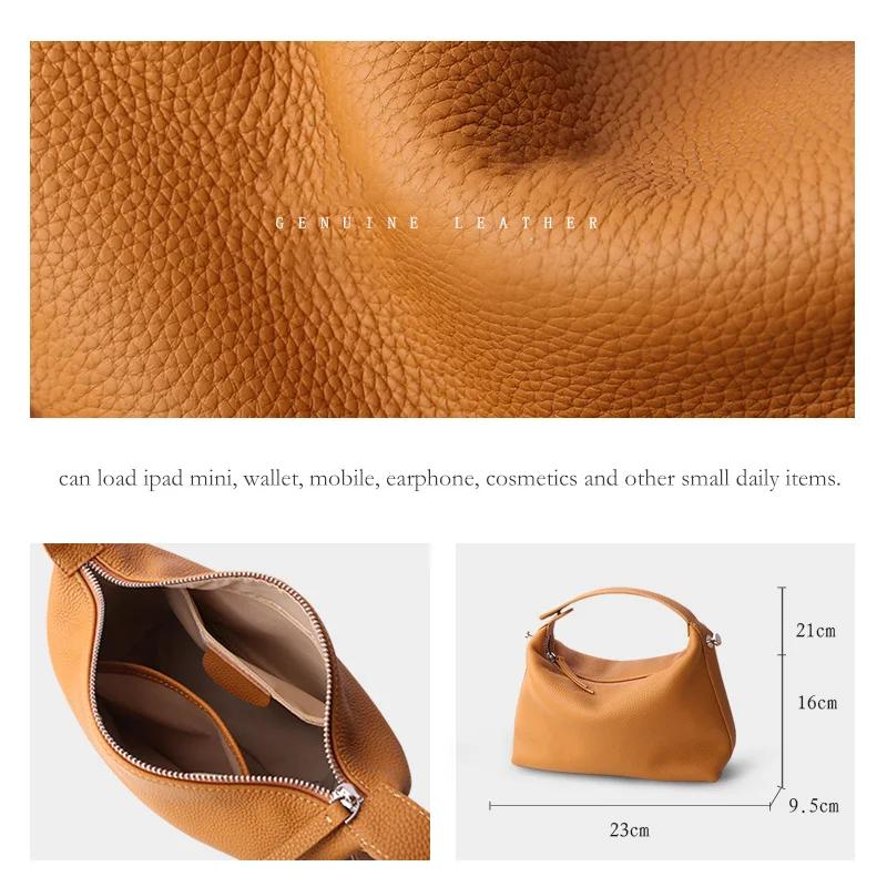 Sac à Main de Luxe en Cuir group Souple pour Femme et Fille, Sacoche à Bandoulière à la Mode, 03/Déc