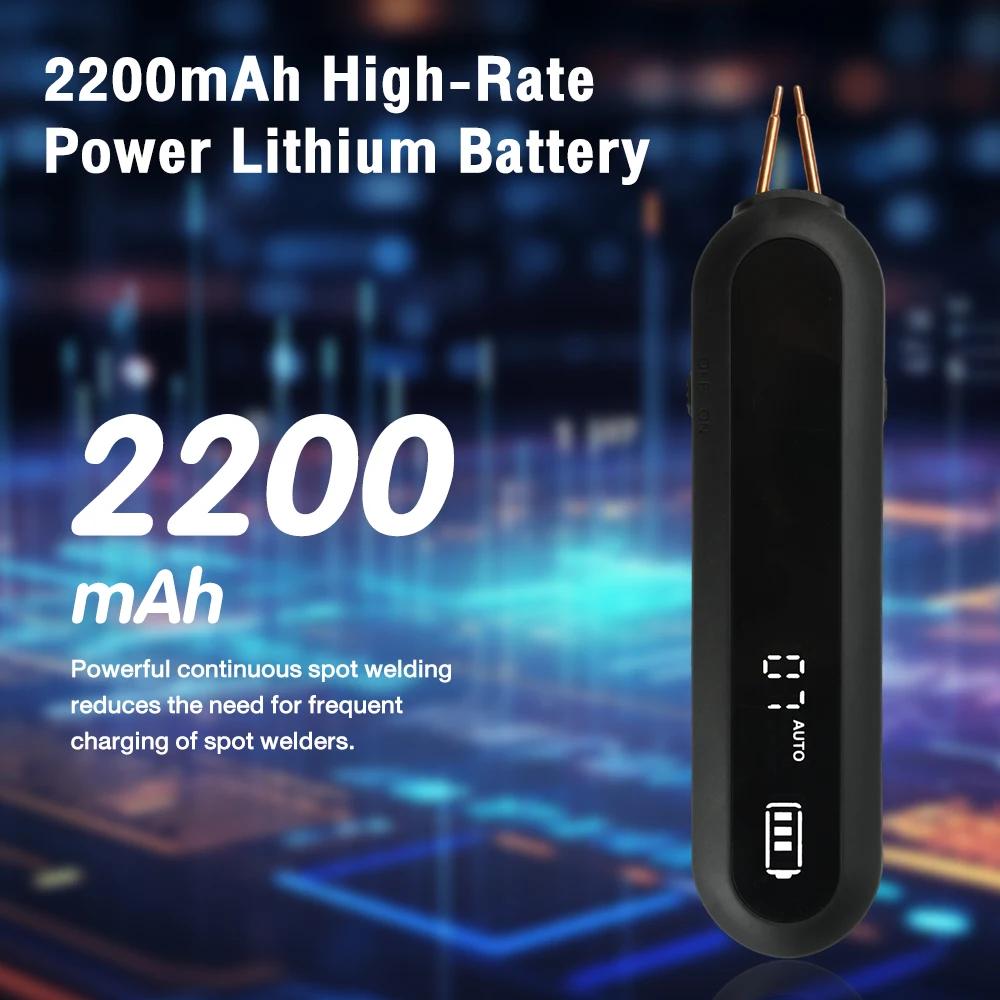 Machine à souder par points portative tout-en-un, 12 vitesses réglables avec lumière LED à 9 niveaux