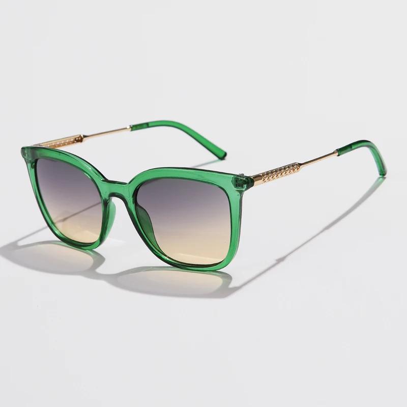 Lunettes de soleil carrées classiques femmes hommes Vintage marque lunettes de soleil cadre en allia