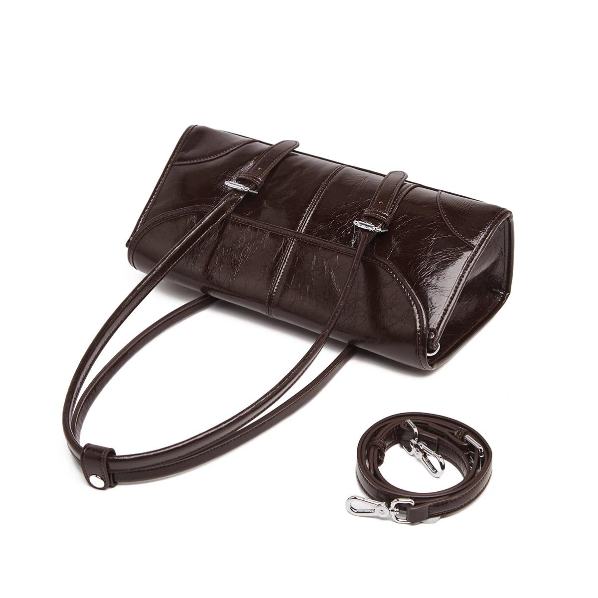 FOXER 2026 Nouvelle collection printemps – Sac à bandoulière pour femme en cuir véritable, style rét