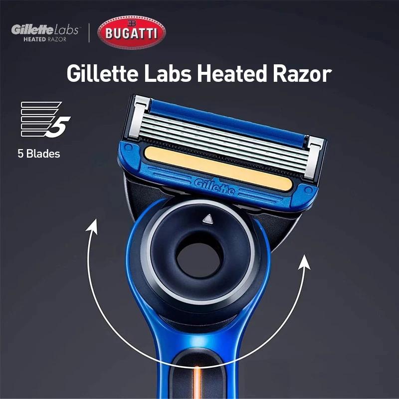 Gillette labs rasoir chauffant série Bugatti Veyron Gillette labs ensemble de rasoir pour hommes lam
