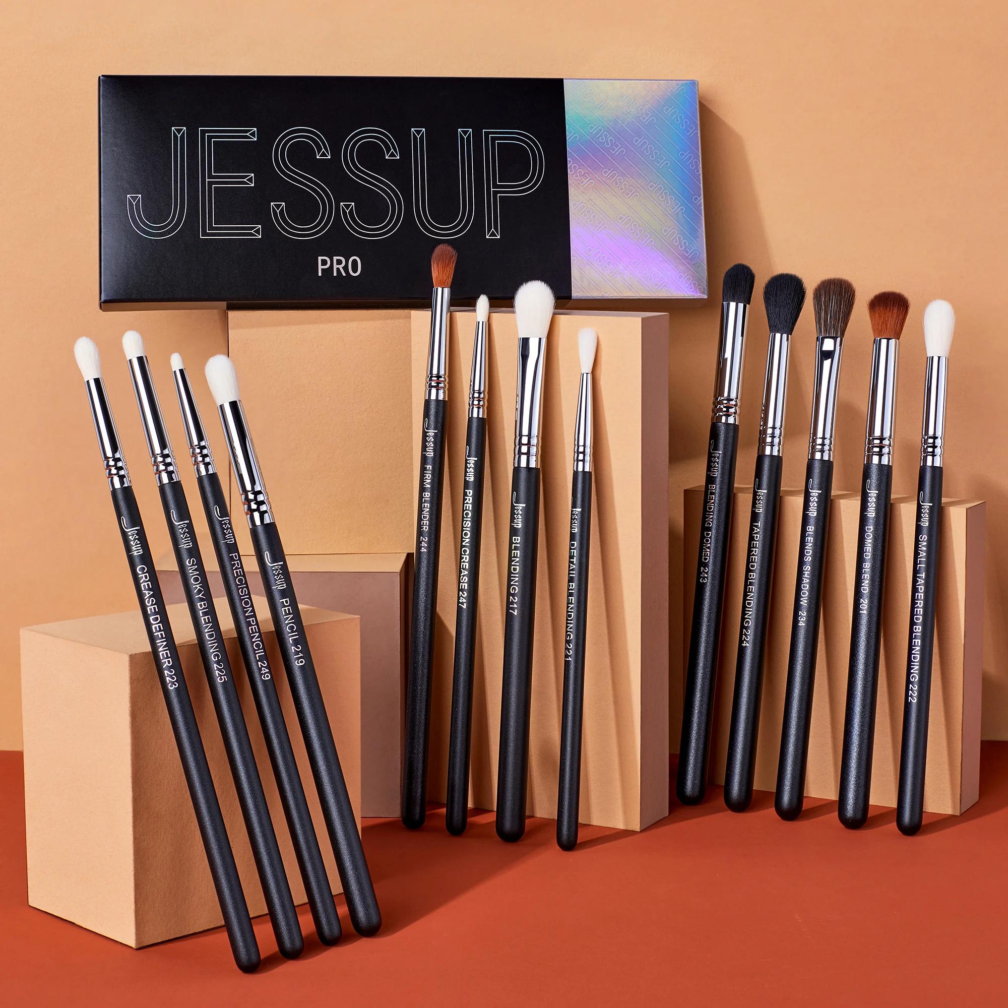 Jessup ensemble de pinceaux de maquillage pour les yeux pinceau de mélange professionnel pour les ye