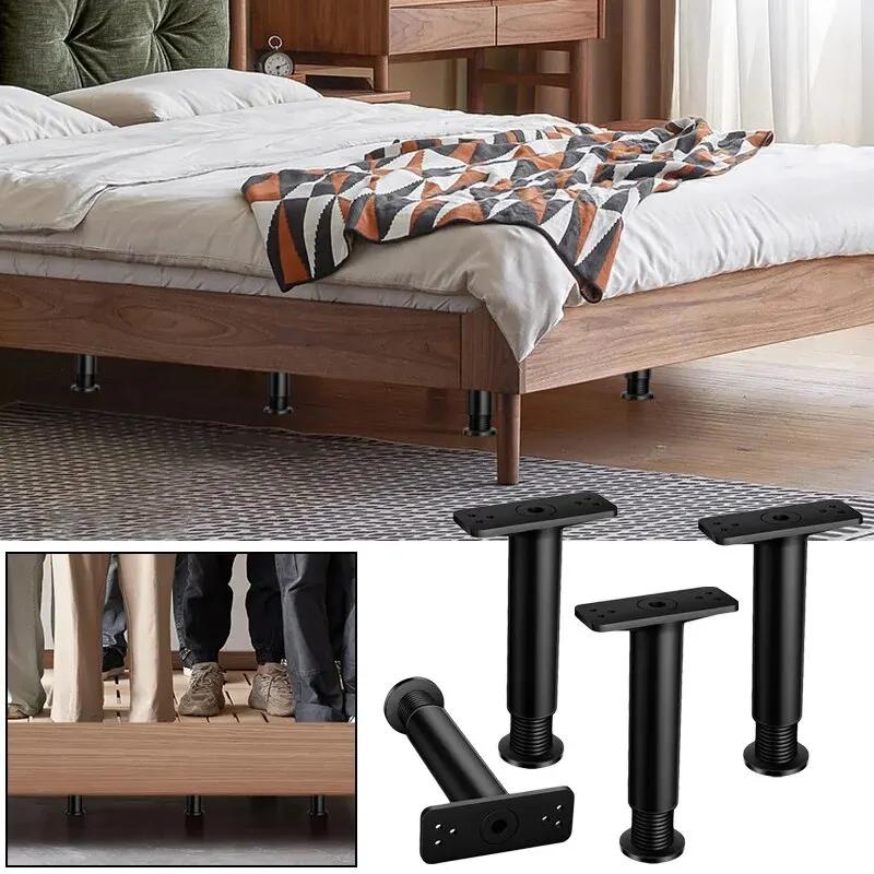 Pied de support Rap-Duty réglable télescopique pour cadres de lit et meubles, acier plastique robust