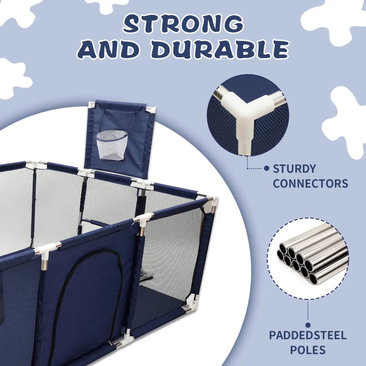 IMBABY-Barrière de sécurité pour bébés, grands parcs pour enfants, piscine sèche pour nouveau-nés, a