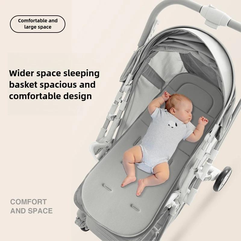 Poussette nouvellement améliorée avec chariot poussoir bidirectionnel à vue élevée qui peut s'asseoi