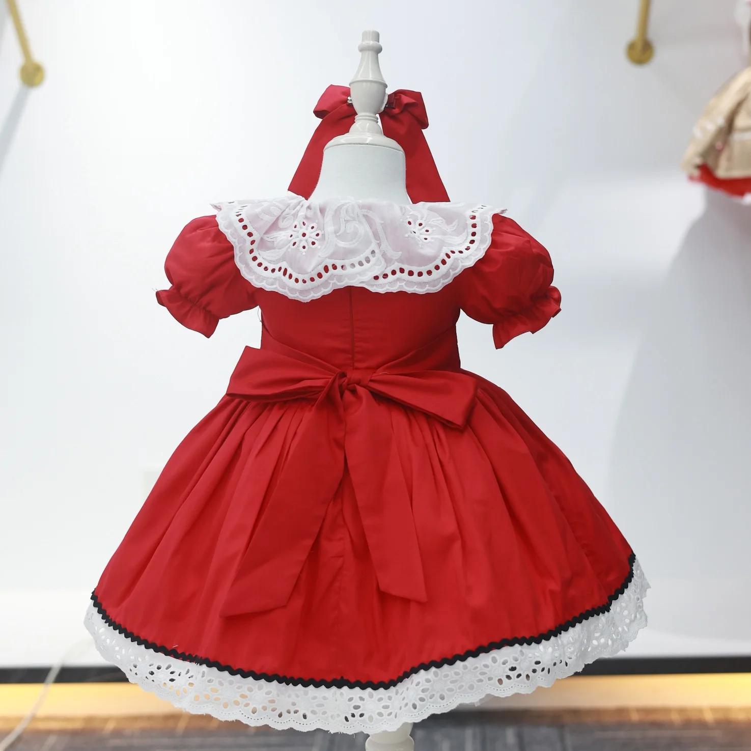 Robe d'été pour bébé fille de 0 à 12 ans, rouge, turc, Vintage, princesse, robe de bal, pour anniver