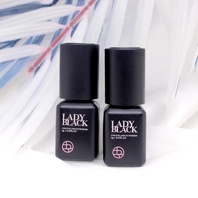 Colle noire originale pour Extension de cils, 10 bouteilles, avec sac Original, faible Irritation, 5