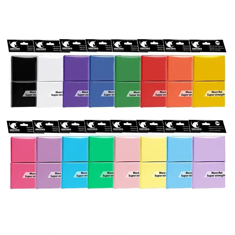 100 pièces 66x91mm mat taille Standard manchons de cartes TCG cartes à collectionner protecteur pour