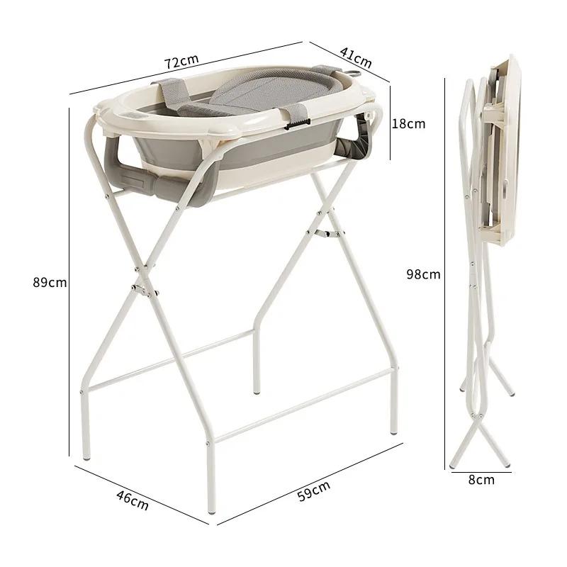 Ensemble de bain pour bébé pliable sans BPA, kit bassin et cintre pliables, design peu encombrant po