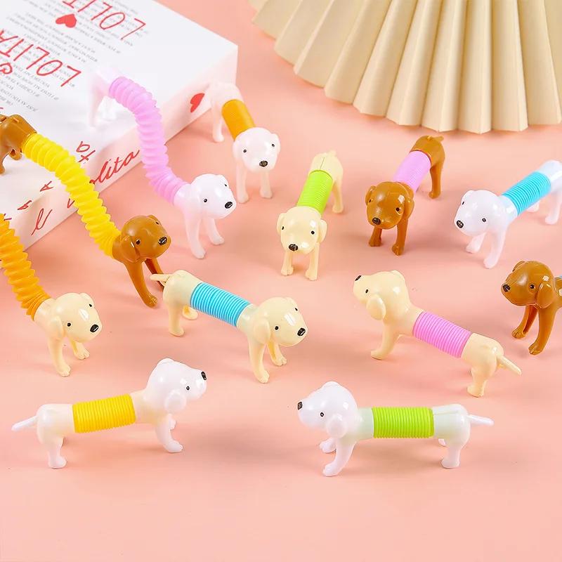Tubes Pop extensibles pour chien, 10 pièces, anti-Stress, jouet pour enfants, cadeaux de fête d'anni
