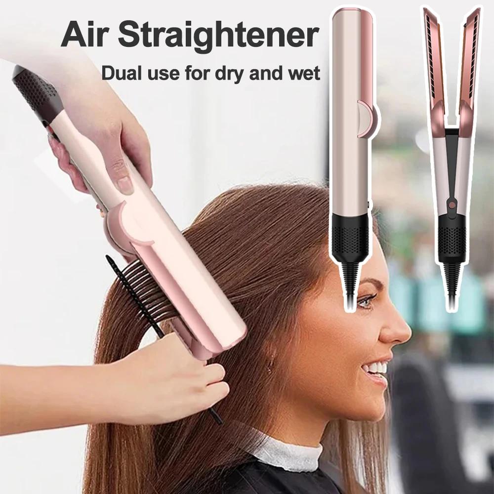 Lisseur de cheveux professionnel 2 en 1, essentiel de coiffure à la mode pour lisse, aspect élégant,