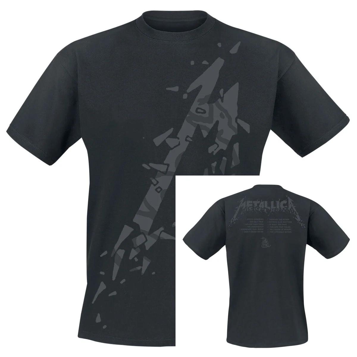 Meilleur T-shirt unisexe en coton avec motif Metallica, manches courtes, style décontracté, vintage,