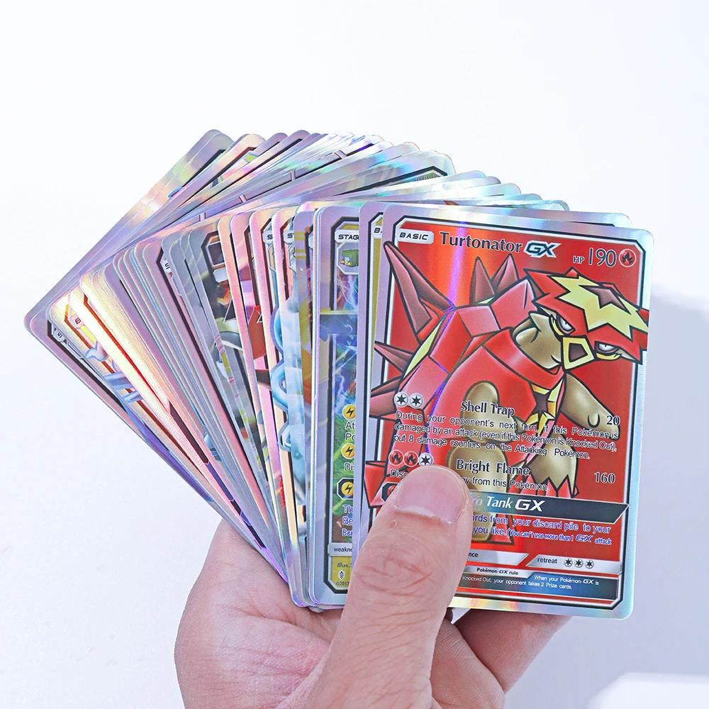 Cartes Pokemon anglaises GX Tag Team Vmax EX Mega Shining, 20 pièces, cartes de Collection de combat