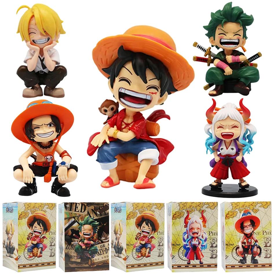 Anime une pièce singe D. Luffy Roronoa Zoro Sanji Portgas · D · Ace Yamato Q Version Anime figural P