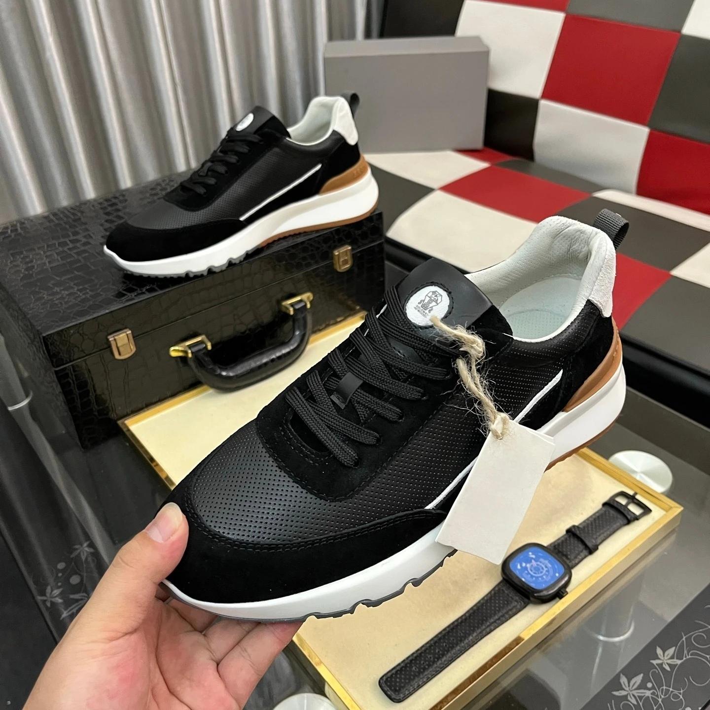 Chaussures pour hommes de marque de luxe, baskets décontractées faites à la main, tissu en nylon jac
