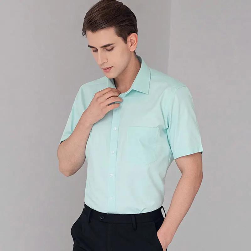 Été 7XL grande taille hommes haut de gamme rayé chemise à manches courtes affaires mince social déco