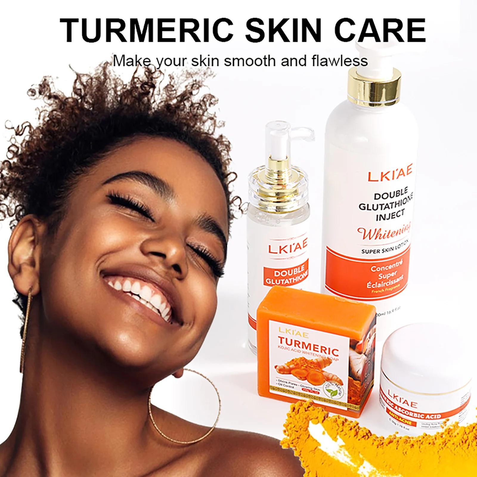 AILKE gamme de soins pour la peau éclaircissante et élimination de l'acné, avec double glutathion, v