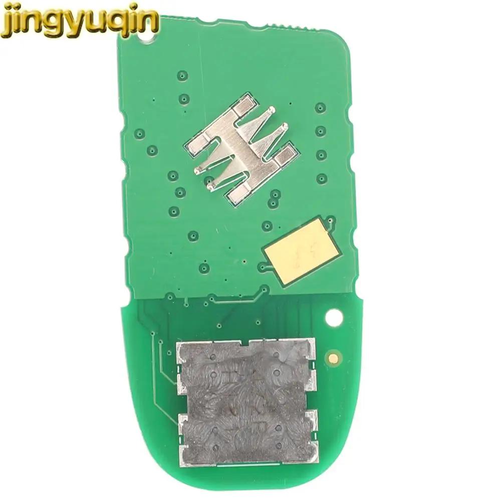 Jingyuqin-Clé télécommande intelligente sans clé, puce 4A, 433MHz, porte-clés pour Fiat 500, 500L, 5