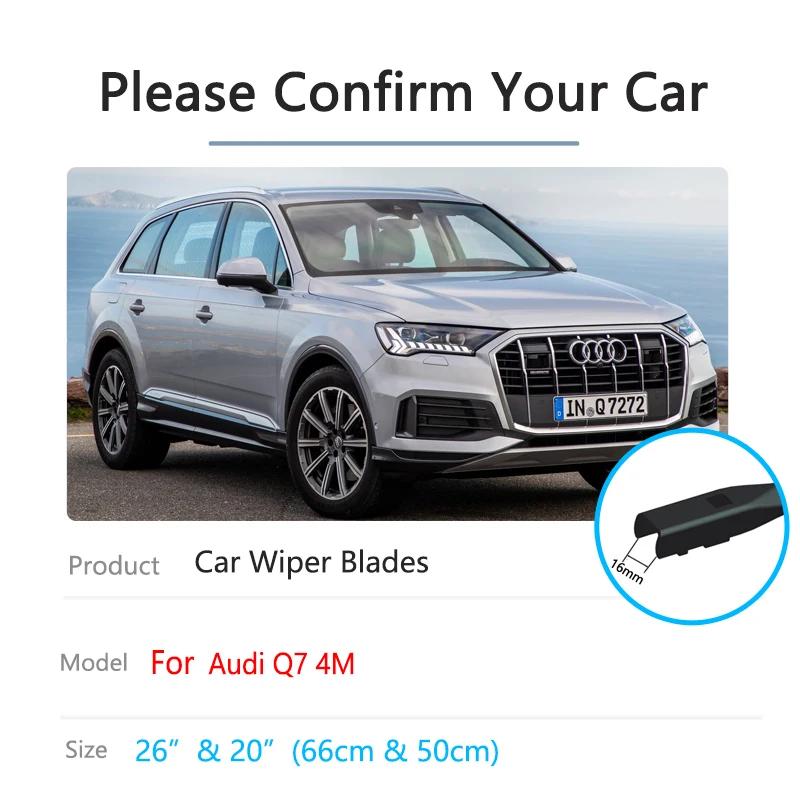 Balais d'essuie-glace avant pour Audi Q7, accessoire de nettoyage de pare-brise, 4M, 2016, 2017, 201