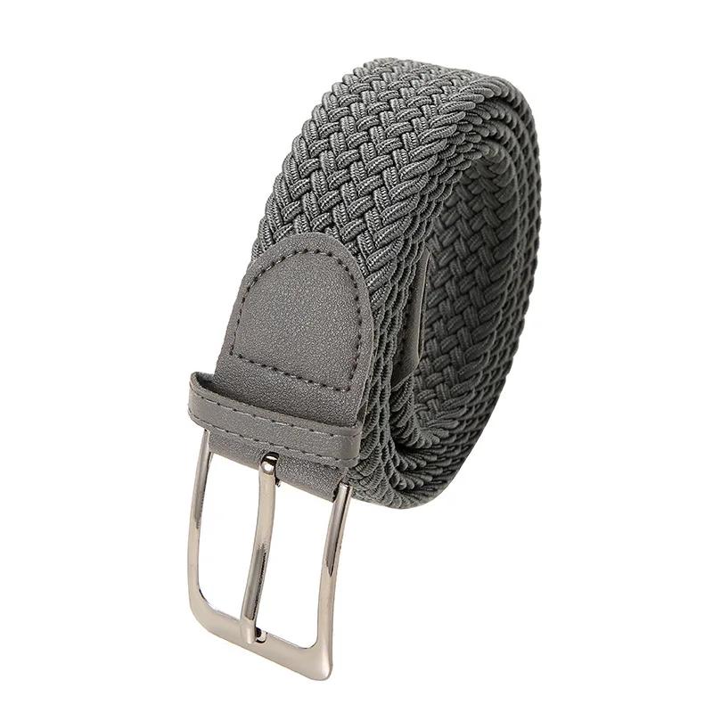 Ceinture tissée élastique grande taille 130 140 150cm, sangles de taille perforées décontractées pou