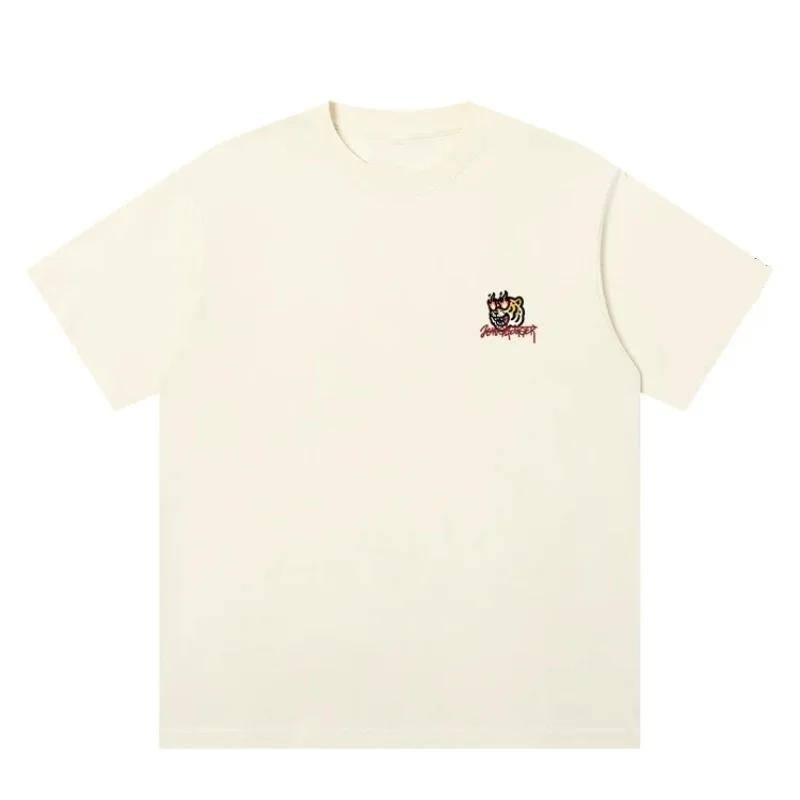 Version coréenne à la mode dessin animé tête de tigre surdimensionné unisexe à la mode rue Hip-hop S