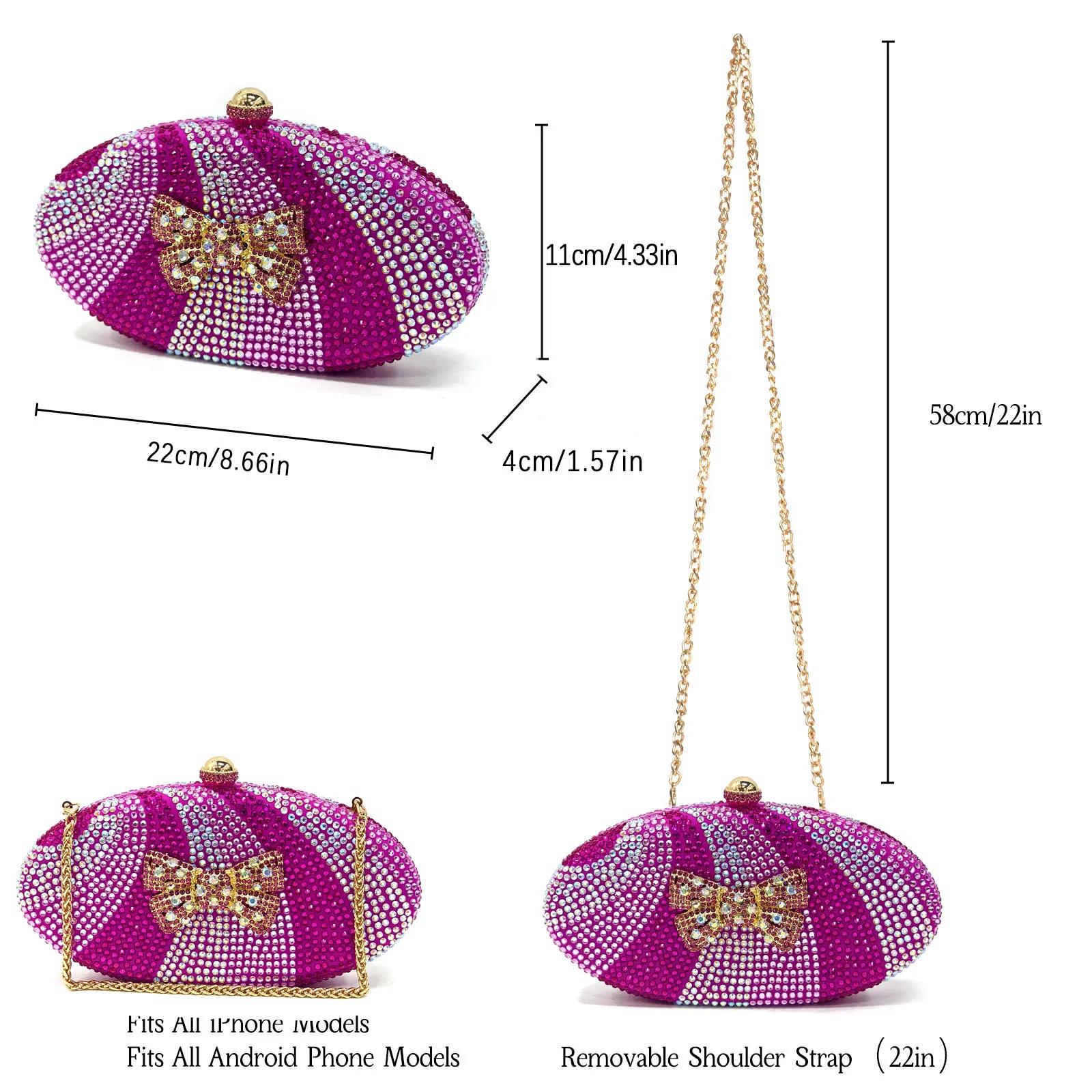 Venus Chan Chaussures pour femmes au design italien et sac papillon en strass – Parfaites pour les m