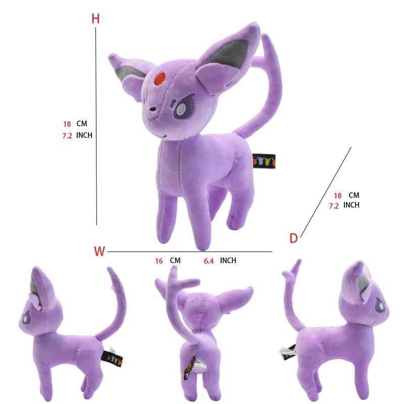 Peluche douce Leafeon Vaporeon Glaceon SylLion Espeon Umbreon Vaporeon SylLion, jouet à collectionne