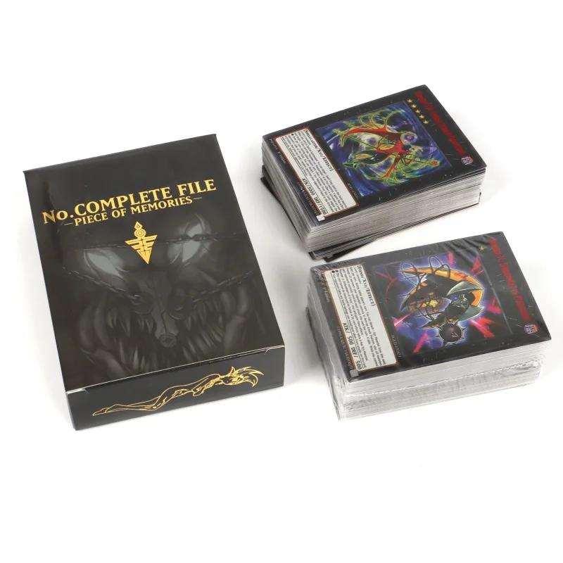 66-148 pièces cartes Yugioh avec boîte en fer blanc Yu Gi Oh carte anglais holographique lettre doré