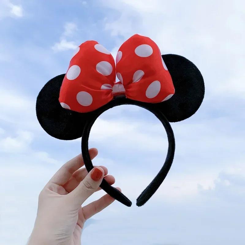 Bandeau d'oreille Disney Mickey Mouse, bandeau pour parc d'attractions, écailles de poisson, maille 