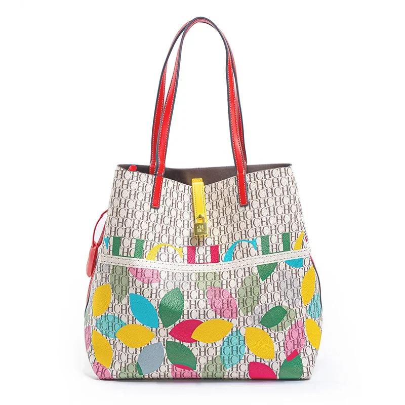 CH – sac à main de banlieue de grande capacité pour femmes, Design imprimé Unique, Style atmosphère 