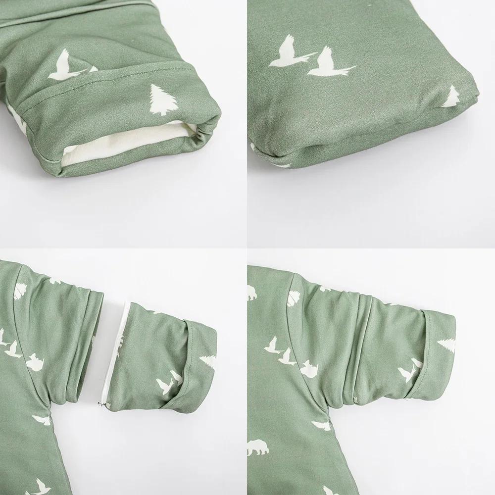 Sac de couchage pour bébé de 0 à 24 mois, avec manches amovibles, couverture anti-coup de pied, sacs