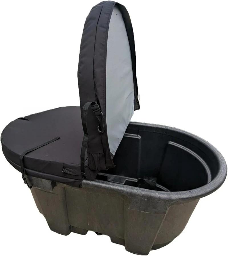 Réservoir ovale de 100 gallons, couvercle de jacuzzi isolé dur, thérapie par l'eau glacée, couvertur