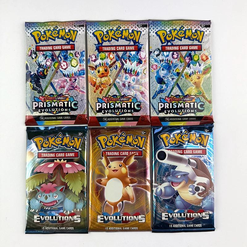 10/20 pièces Carte Pokemon prismatique 151 évolutions anglais Booster bataille Pokemon Jeu de cartes