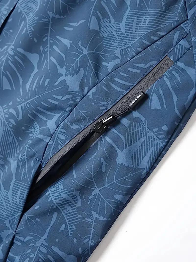 Veste coupe-vent imperméable décontractée pour hommes, manteau de randonnée en plein air avec fermet