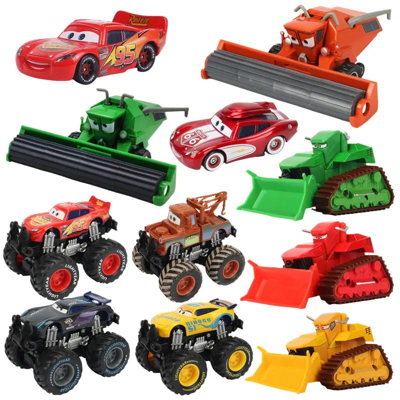 Voitures Disney Pixar Cars Lightning McQueen Mater moissonneuse Frank 1:55 modèle de voiture en méta