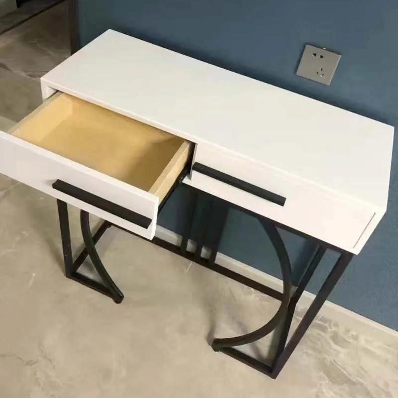 Table console italienne MELEntry en bois, meuble ultra-étroit, table d'entrée moderne et minimaliste