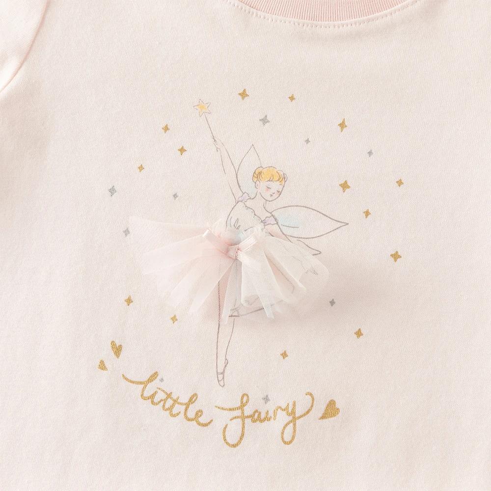 Ensemble jupe et t-shirt en maille pour filles Dave Bella, t-shirt à manches longues imprimé pour bé