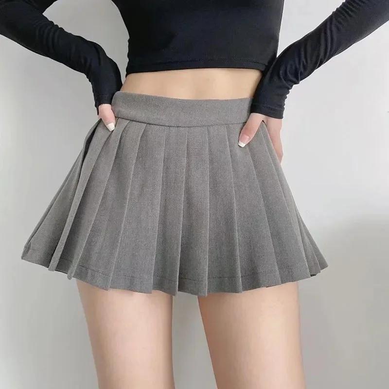 Spice girl jupe plissée femme couleur pure petite jupe courte été nouvelle version coréenne JK collè