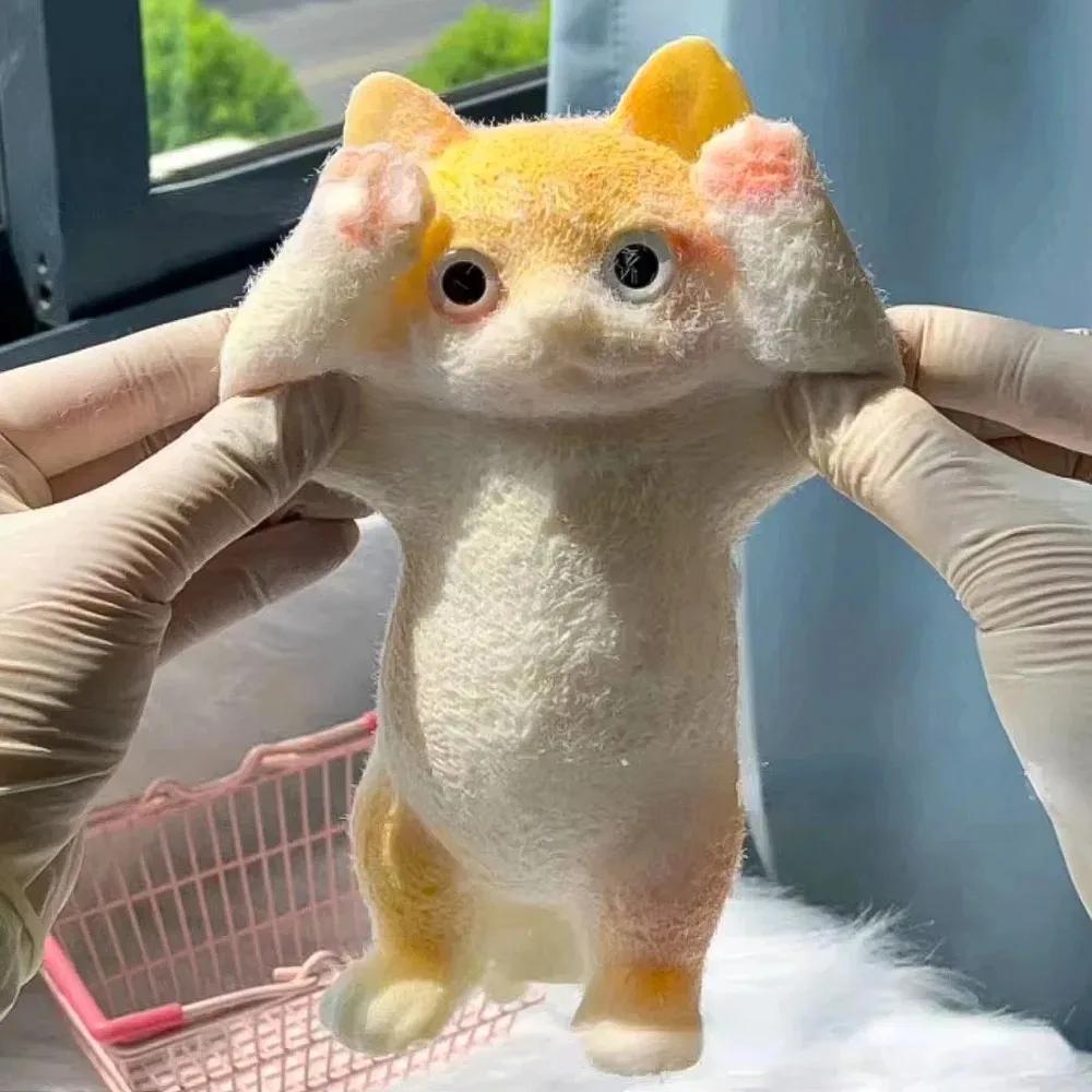 13CM mignon Taba Squishy chat moelleux collant réaliste chat anti-Stress jouet Simulation chats poup