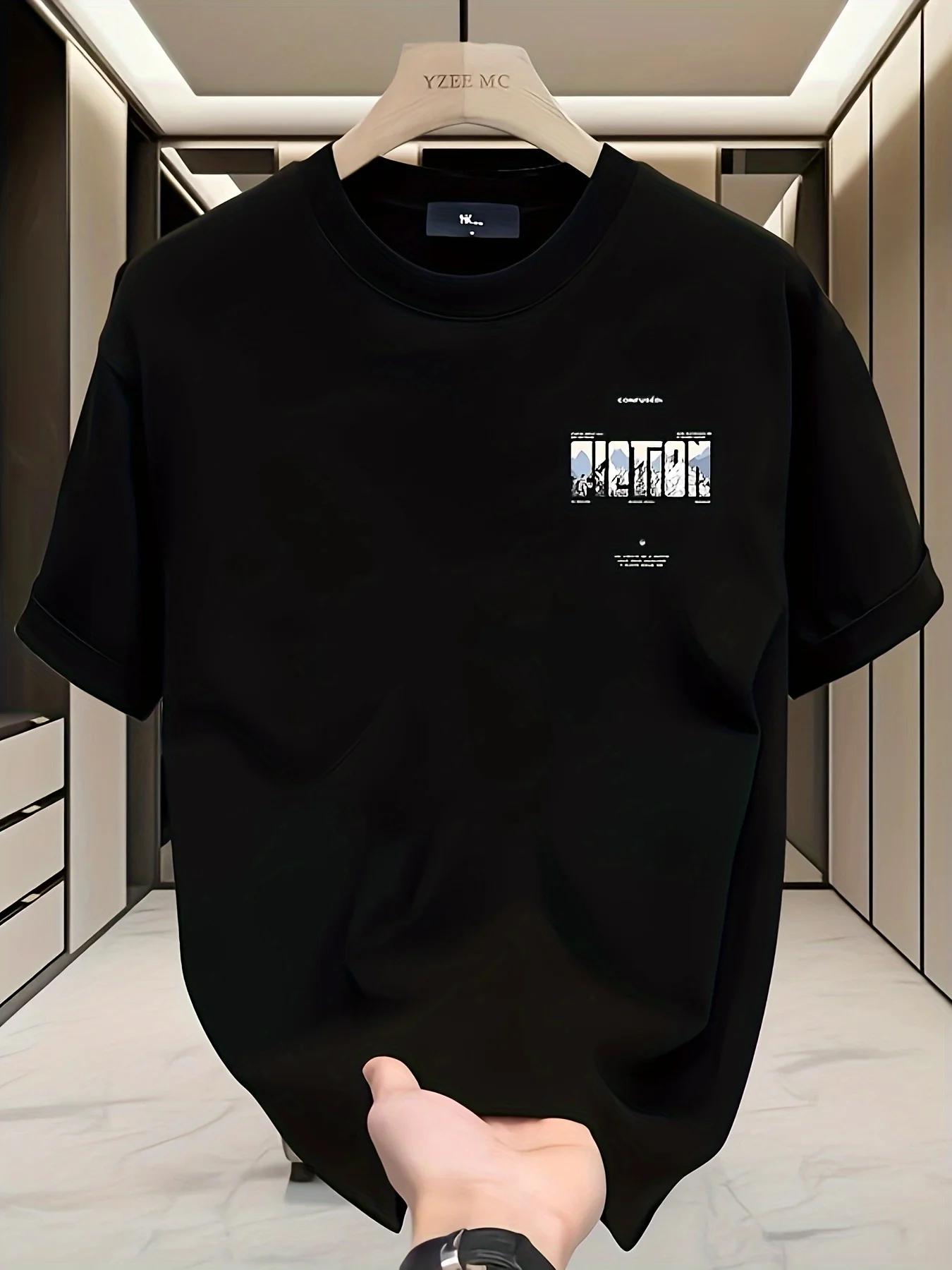 T-shirt ample pour homme, style streetwear américain, nouveau style d'été, 100% coton pur, matière d
