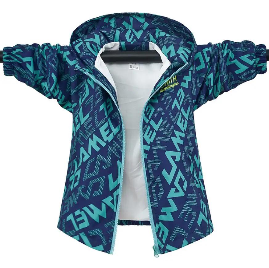 Veste coréenne dégradée à capuche pour filles et garçons, blazer coupe-vent doux printemps automne tendance