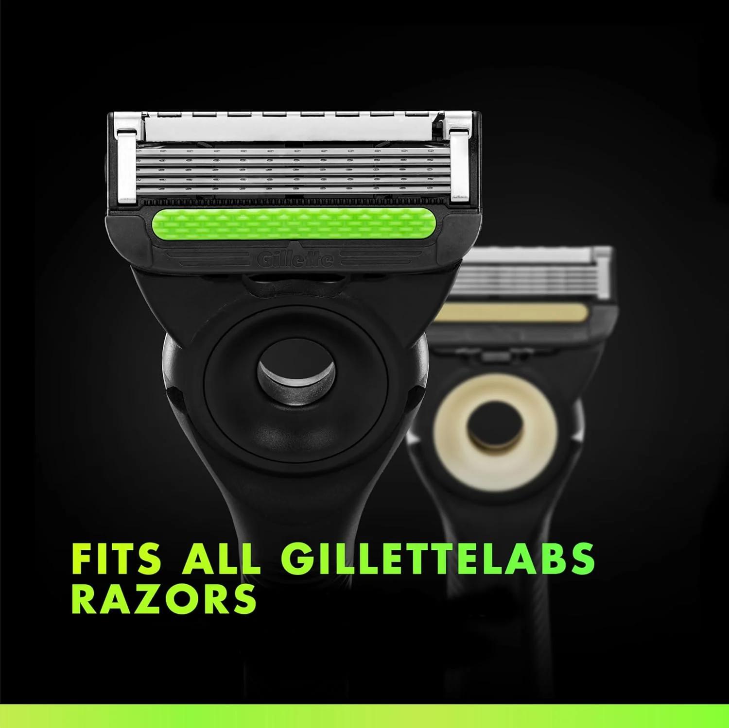 Recharges de lames de rasoir Gillette Labs pour hommes, compatibles avec les rasoirs Gillette Labs -