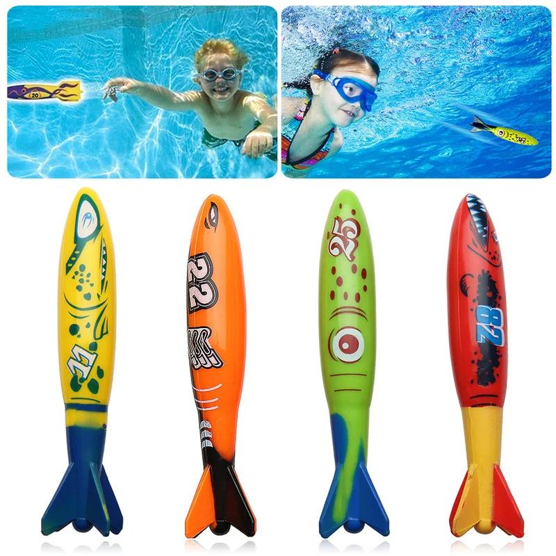Jouet de jet de fusée de requin d'été pour enfants, jeu de plongée à la piscine, jeux d'eau amusants