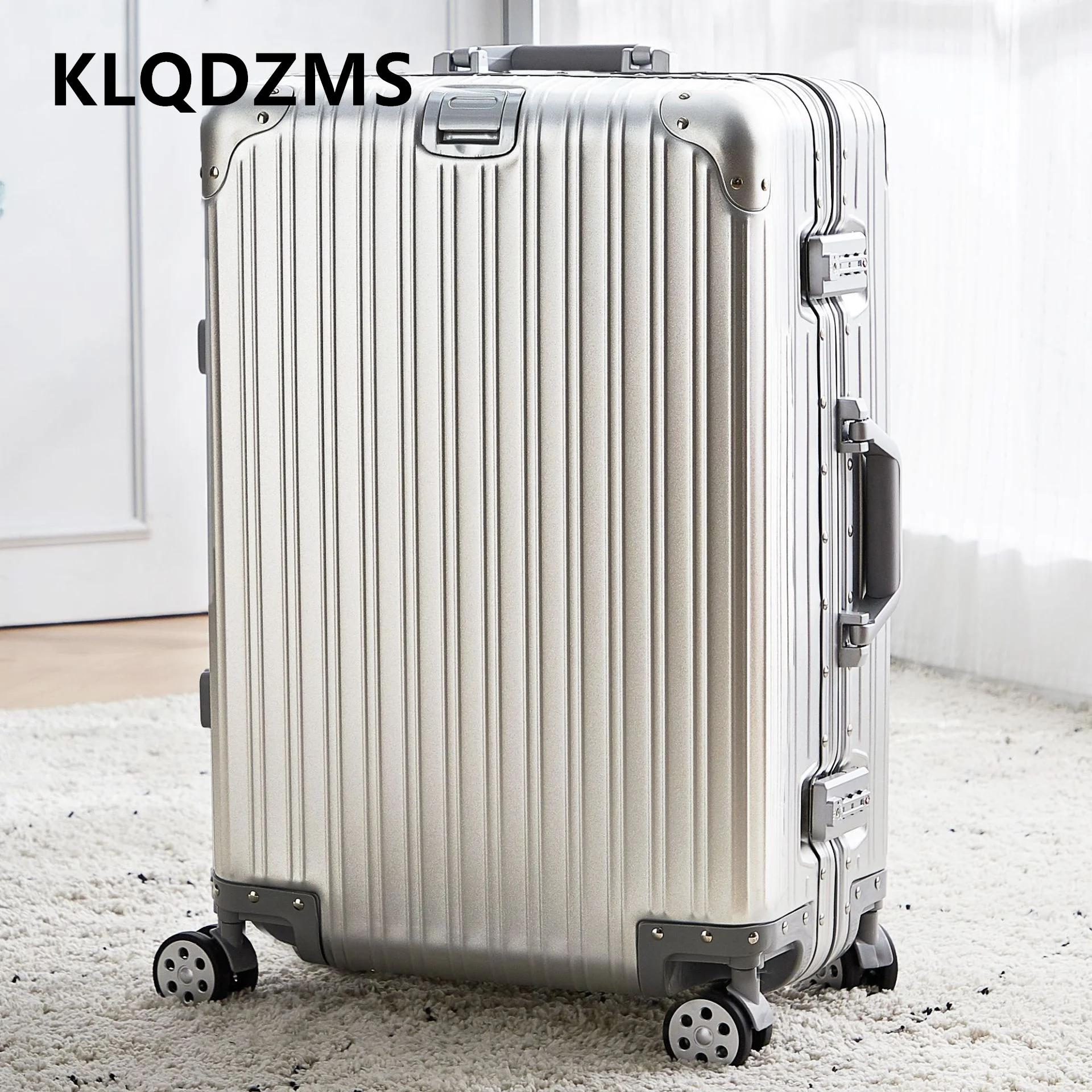 KLQDZMS valise de haute qualité tout en aluminium et alliage de magnésium boîte d'embarquement boîti