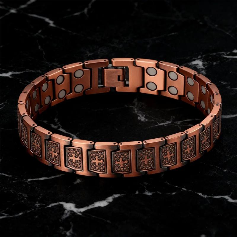 Bracelets populaires pour hommes, femmes et couples ; bracelets magnétiques énergétiques à large ban